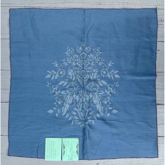 Mid-Century Modern White Lodge Italy Silk Jade Blue Scalamandre Silks Sample - Picture 2 of 16